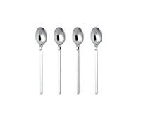 Alessi 4180/9s4 Dry Set de Quatre Cuillers à Moka en Acier Inoxydable 18/10 Brillant à Manche Satiné, Argent