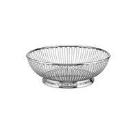 Alessi 826/24 Corbeille Ronde à Fil en Acier Brillant, Ø 24 Cm, Miroir, grand