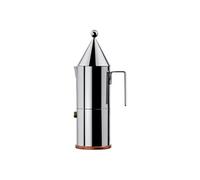 Alessi Cafetière Italienne 90002/6 La Conica Cafetière Espresso En Acier Inoxydable 18/10 Avec Fond En Cuivre, 6 Tasses