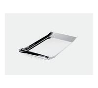 ALESSI Plateau carré ARRAN en acier inoxydable argent