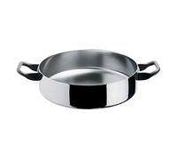 Alessi Cocotte basse La Cintura di Orione 90102/28 T Ø28 cm 2 poignées Aluminium/Acier inox 18/10