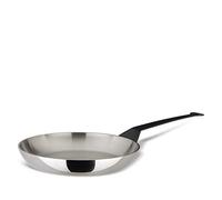 Alessi 90110/28 T la Cintura Di Orione Poêle Lyonnaise en Multiply (Aisi 430, Aluminium, Acier Inoxydable 18/10), Ø 28 Cm, Argent