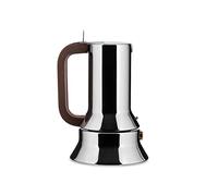 Alessi Cafetière Espresso 9090/1 – Corps aluminium, poignée et bouton en résine, 1 tasse