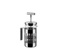 Alessi 9094/3 - Cafetière Design, Presso-Filtre ou à Infusion en Acier Inoxydable 18/10 Brillant et Verre Résistant au Feu, 3 Tasses