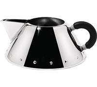 Alessi 9096 B Crémier en Acier Inoxydable 18/10 Brillant avec Poignée en Pa, Noir