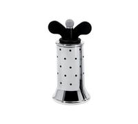 Alessi 9098 B - Moulin à Poivre Design avec Ailettes, Acier Inoxydable et Résine Thermoplastique, Noir