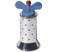 ALESSI 9098 MOULIN À POIVRE EN ACIER INOXYDABLE 18/10 BRILLANT AVEC AILETTES EN PA BLEU CLAIR Bleu G