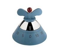 Alessi A09 W Kitchen Timer Minuteur en Résine Thermoplastique, Blanc, Mouvement Mécanique, 9cm