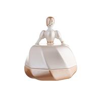 Alessi Aaa02 P la Petite Mariée Bonbonnière en Porcelaine, Rose, decorée à la Main