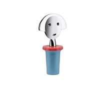 Alessi Aam06 Az Anna Stop 2 Bouchon en Résine Thermoplastique, Bleu Clair et Zamac Chromée