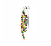 Alessi AAM32 1 - Designer Parrot Corkscrew, in Aluminium, Hand-Decorated, Multic