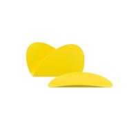Alessi ABI09S Y Récipient, Acier, Jaune, 4,00 x 29,00 x 21,50 cm, Set de 2