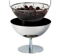ALESSI AC04 B CORBEILLE À FRUITS SUR PIED EN ALUMINIUM ANTHRACITE G