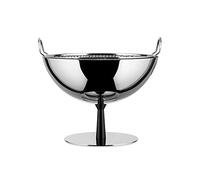 Alessi Ac04 B Porte-fruits/égouttoir en Acier Brillant, Pied en Aluminium, Anthracite, Ø 25 Cm