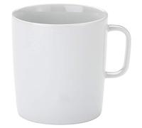 Alessi Ajm28/89 Platebowlcup Mug en Porcelaine Blanche, Set de 4 Pièces