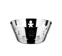 Alessi Coupe Girotondo AKK04, design avec décoration perforée, acier inoxydable, 8-Inch