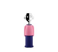Alessi Tire-bouchon Alessandro M. AM23 PAZ – Résine thermoplastique et zamak chromé, rose/bleu