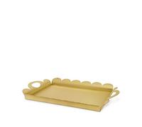 Alessi AM02 BR Plateau Rectangulaire à Poignées, Laiton, Or, 51.50 x 34.50 x 4.00 cm