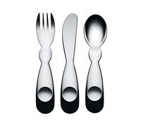 Alessi AM41S3 Alessini Service à Couverts pour Enfant - Acier Inoxydable 18/10 Brillant, Argent