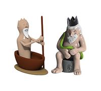Alessi Amgi42set3 "Caronte E Minosse" Set de deux Figurines en Porcelaine, decorées à la Main