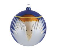 Alessi Amj13 6 Angioletto Boule de Noël en Verre Soufflé, decorée à la Main, 9,00 x 9,00 x 9,00 cm