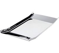 ALESSI Plateau carré ARRAN en acier inoxydable argent