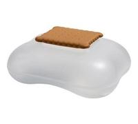 Alessi Mary Biscuit ASG07 I - Boîte à Biscuit avec Couvercle, Résine Thermoplastique, Glace, Blanc
