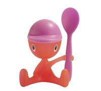 Alessi Asg23 P Cico Coquetier avec Salière et Cuillère en Résine Thermoplastique, Rose