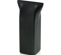 Alessi ASH01 B Vase en Acier Inoxydable 18/10 avec Revêtement en PVD Noir