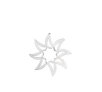 Alessi Dessous de plat Augh DUL01 extensible en acier inoxydable argent