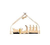 Alessi Bark Crib BM09 GD - Crèche Design en Acier Inoxydable 18/10, Doré