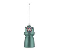 Alessi Décoration de sapin de Noël Bell ESA06 3 – Design en verre soufflé décoré à la main