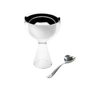 ALESSI BIG KIT LOVE SET AVEC COUPE POUR GLACE AVEC CUILLERE EN RESINE THERMOPLASTIQUE ET ACIER INOXYDABLE 18/10 BRILLANT EFFET M