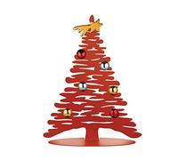 Alessi BM06/30 R Bark for Christmas Décoration de Noël - Acier coloré à la résine au époxyde Rouge, Porcelaine