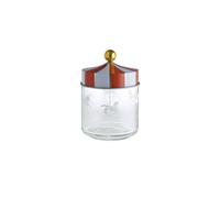 Alessi Circus MW30/75 - Bocal de Conservation des Aliments Design, en Verre Sérigraphié avec Couvercle en Fer Blanc, 75 cl
