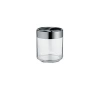 Alessi Julieta LC08 - Pot de Cuisine au Design Hermétique, Corps en Verre avec Couvercle en Acier Inoxydable 18/10, 75 cl