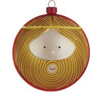 Alessi Boule de Noël Giuseppe AMJ13 3 en verre soufflé à la main, diamètre 9 cm, design LPwK Marcello Jori