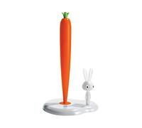Alessi Porte-essuie-tout Bunny & Carrot ASG42W – Résine thermoplastique, blanc