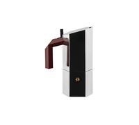 ALESSI Cafetière à expresso MENHIR 3 tasses en acier inoxydable argent