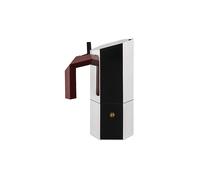 ALESSI Cafetière expresso MENHIR 6 tasses en acier inoxydable argent