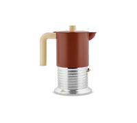 ALESSI Cafetière italienne VITE 6 tasses aluminium/marron marron