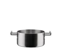 Alessi Casserole 2 poignées Convivio DC101/20 – Trilame inox PVD, induction, 20 cm, finition satinée