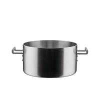 Alessi Casserole Convivio DC101/24 – trilame, induction, inox/PVD, 24 cm, finition satinée