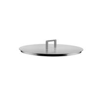 Alessi Couvercle Convivio DC200/28 – Inox 18/10, bouton acier, revêtement PVD, 28 cm satiné