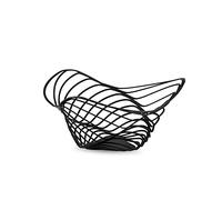 Alessi Corbeille à agrumes Trinity en acier coloré avec résine époxy Noir