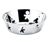 Alessi Girotondo | AKK03 Corbeille Ronde de Design à Bord Perforé, Acier Poli, 18 cm