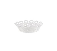 ALESSI Corbeille VIMINI 22cm Acier inoxydable époxy. Blanc blanc