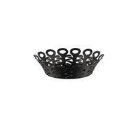Alessi Corbeille ajourée BM21/21 B – Acier coloré, résine époxy, Ø 22 cm, Noir