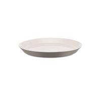 Alessi Dc03/1 Lg Tonale Assiette Plate en Céramique Stoneware, Light Grey, Set de 4 Pièces