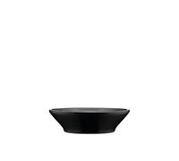 Alessi - DC03/2 B - Lot de 4 Assiettes Creuses en céramique Stoneware, Noir